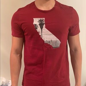 Express Mahogany Cali Graphic T-Shirt